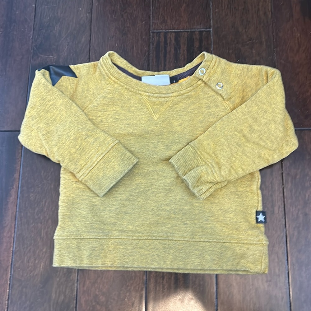 Molo Mustard Star Sweatshirt.